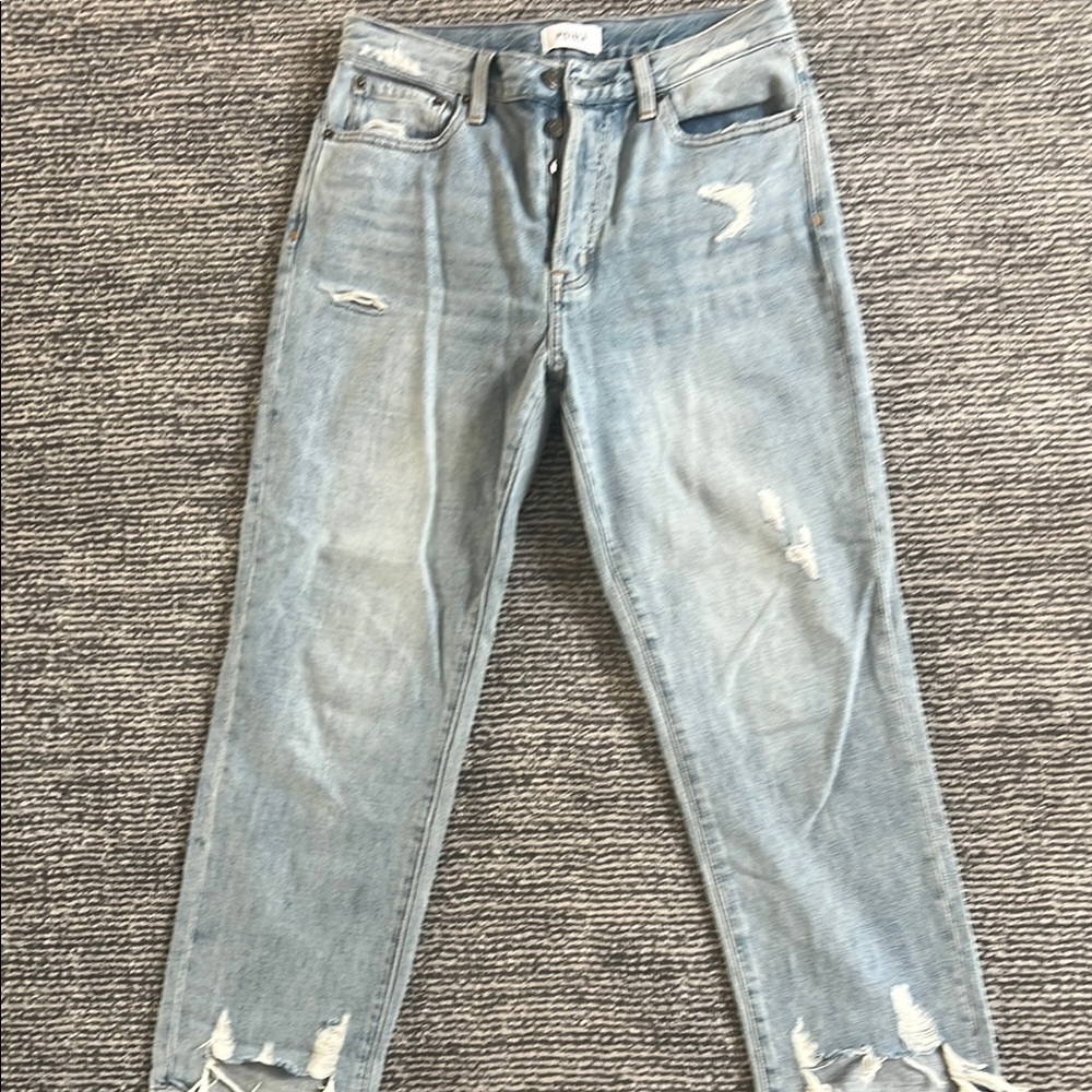 Pistola Light Blue Distressed Boyfriend Jeans